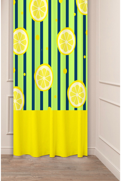 GREENDECOR Lemon Summer Floral Patterned Colorful Specially Designed Digital ...