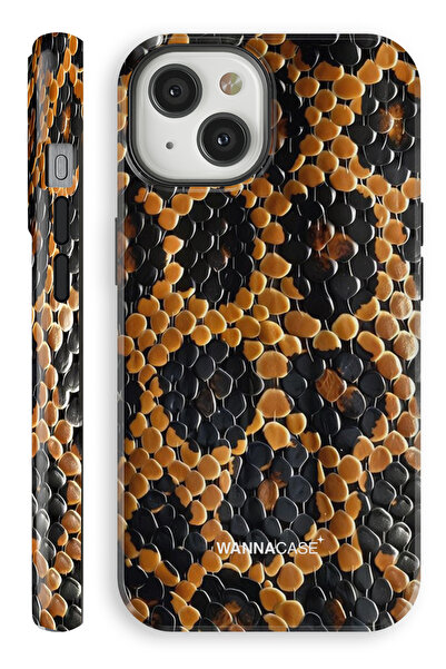 WANNACASE iPhone 15 Venom Scales Çift Katmanlı Essential Tough Telefon Kılıfı