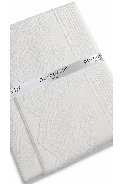 PERCARVİN HOME COLLECTİON Nursum Fransız Güpürlü Nervüllü Nevresim Takımı –
