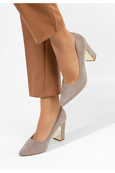 B T Shoes Εβαντόρια μπεζ ψηλοτάκουνα παπούτσια