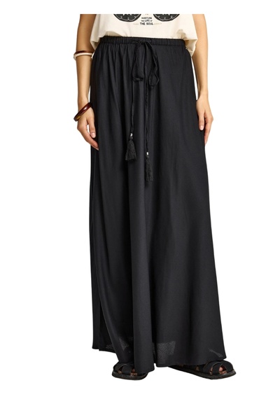 Funky Buddha Μάξι Φούστα FBL013-100-14 – Black - m