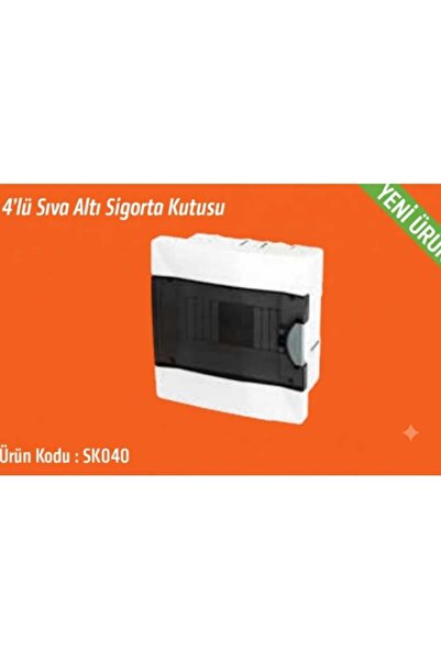 4'lü Sıva Altı W otomat Sgorta Şalter Kutusu