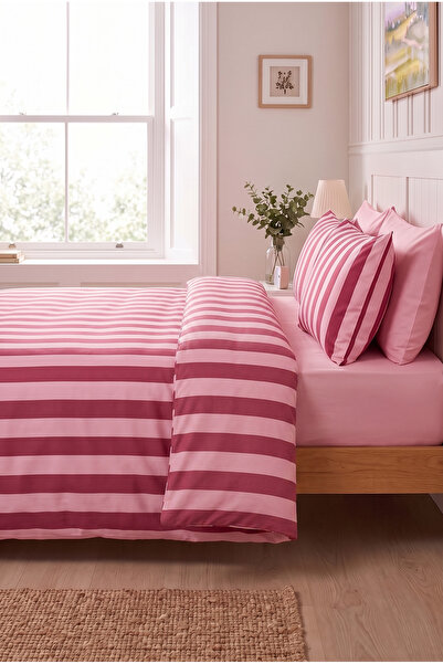 Medaillon Home Striped Double Duvet Cover Set |   Cotton |   200X220 cm Duvet...