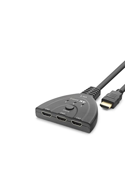 Skygo Hdmı Switch 4K 60 Hz Hdr Kablolu 3 Giriş 1 Çıkış Siyah HDX7870