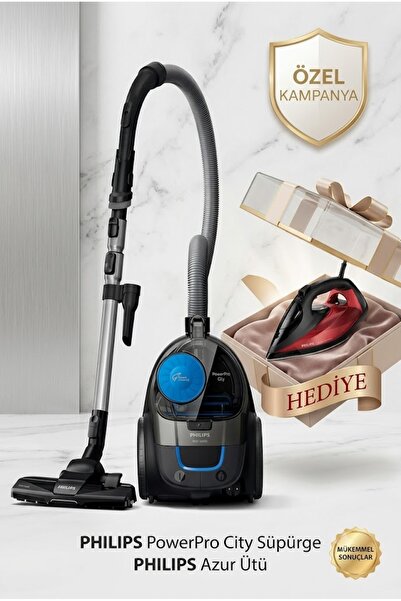Philips PowerPro City FC9332/07 Pet Başlıklı Süpürge ve Azur 7000 DST7022/40 ...