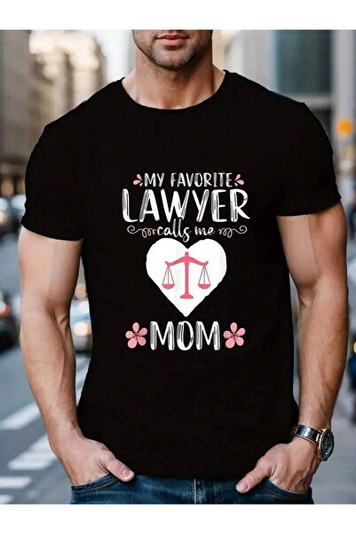 KYMC07 100% Cotton My Favorite Lawyer Calls Me Mom Funny Attorney Women Men's...