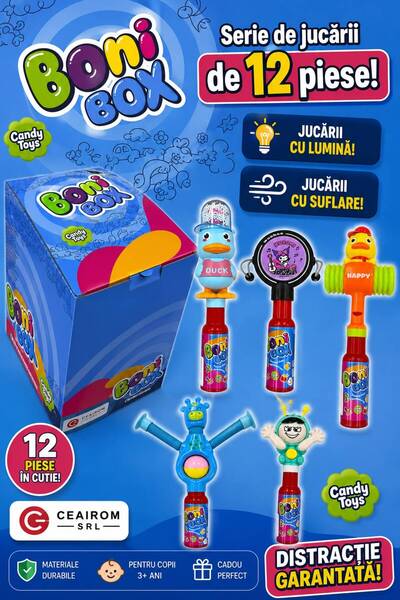 Generic Brand CANDY TOYS BONI BOX SET CU 12 JUCARII