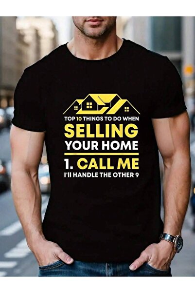 9TAY 100% Cotton Call Me Real Estate Agent Gift Funny Realtor Investor Broker...