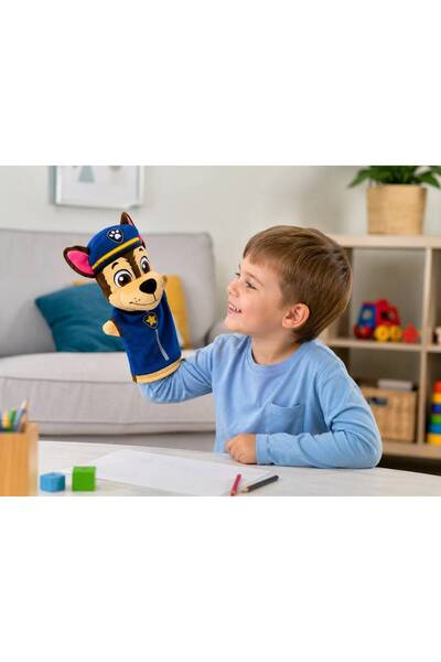 PAW PATROL Marionetă de Mână Chase – Patrula Cățelușilor (PAW Patrol) | Jucăr...