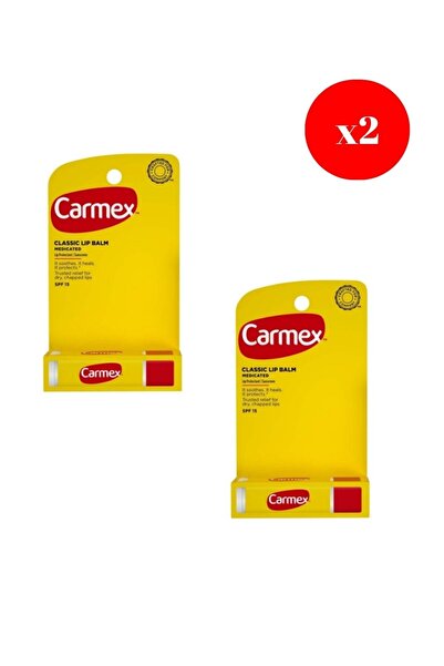 Carmex مرطب الشفاه الكلاسيكي الطبي 4.25 جرام × 2 قطعة