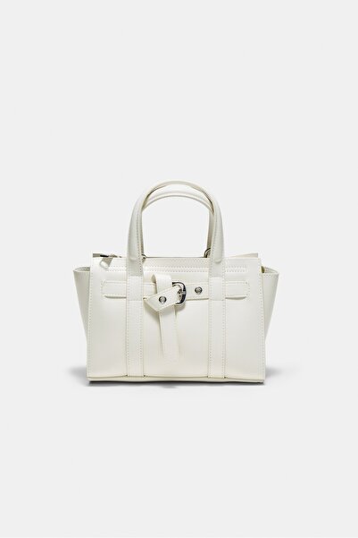 Stradivarius Tokalı mini tote çanta