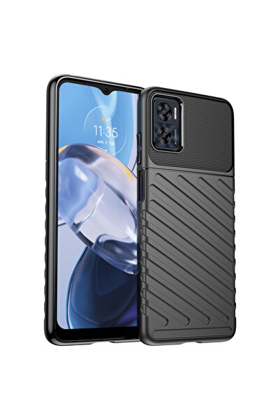 OEM Husă protecție Thunder pentru Motorola Moto E32, neagră