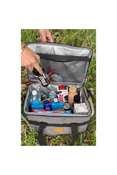 Trizand Geantă de picnic, Geantă frigorifică de călătorie, Coș, Acumulatori d...