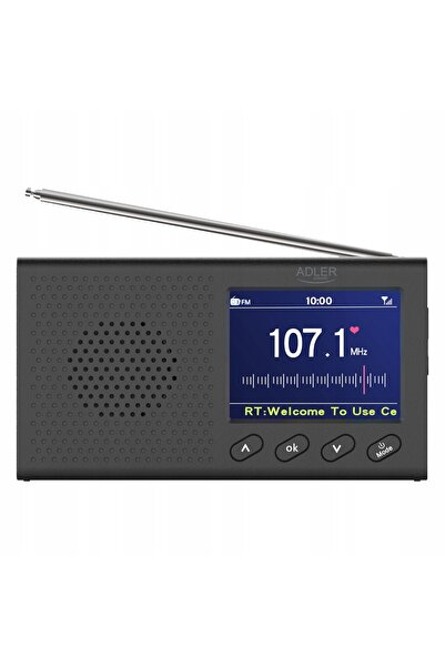 adler Radio de bucătărie, Radio de șantier, Portabil, FM, Alimentat cu bateri...