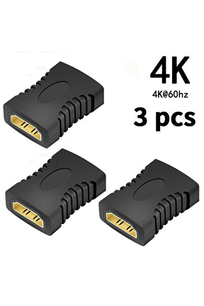 Choice6 4K 3PCS 8K HDTV 2.1 Extender 4K Female To Female Connector Laptop PC ...