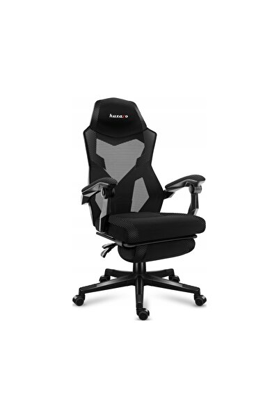 Huzaro Scaun de gaming Combat 3.1 Carbon cu suport pentru picioare și spătar ...