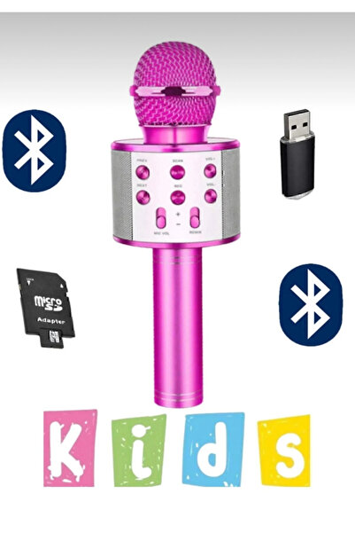 Genel Markalar Bluetooth Bağlantılı Karaoke Mikrofon, Ses Efekti ve TF Kart D...