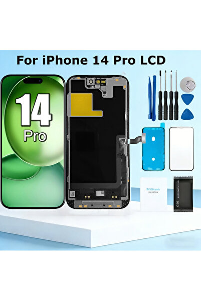 Choice شاشة OLED 14 Pro لهاتف iPhone 14 Pro، شاشة LCD تعمل باللمس مع محول رقم...