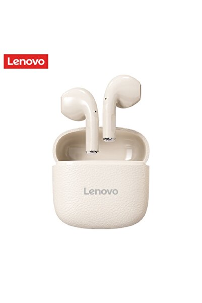choice2 سماعات أذن لاسلكية حقيقية Lenovo EA166 TWS بلون بيج، بلوتوث 5.4، مع م...