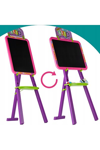 NO BRAND Tablă magnetică pentru copii, cu două fețe, pentru cretă, educativă,...
