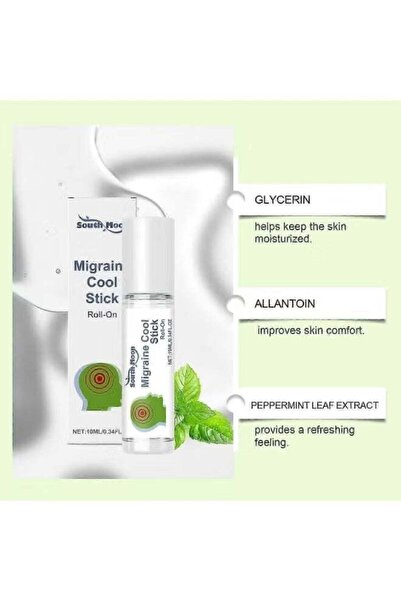 NextGen SOUTH MOON & Headache Relief Roll On Stick, Natural Oil for Stress Relief, Portable Roller for Quick Cooling Comfort, 10ml