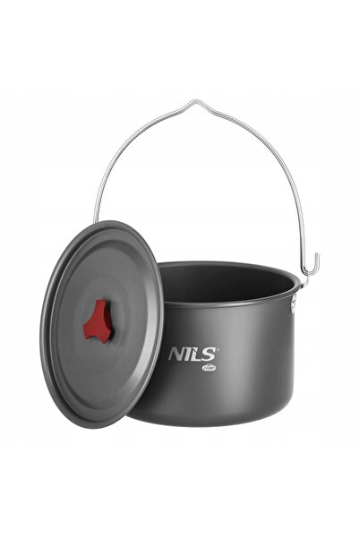 NO BRAND Oală de camping turistică cu capac, mare, 4 l + mâner