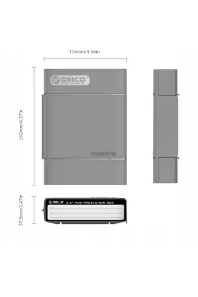 NO BRAND Carcasă anti-șoc Orico pentru HDD de 3.5''