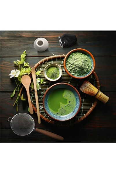 NO BRAND Set de ceai Matcha 4 piese: tel, lingură, suport, pentru ceremonie j...
