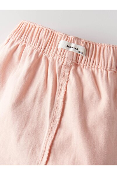 NO BRAND Pantaloni Jogger Lungi din Bumbac Roz Clasic cu Lanț 164