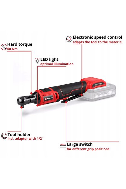 Einhell Cheie cu clichet pentru baterii 4514320