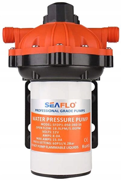 NO BRAND Pompă de apă pentru duș Seaflo 12V 18.9L 4.2 Bar pentru iahturi