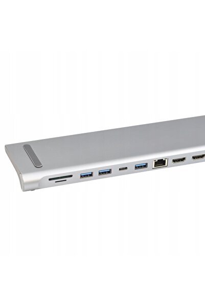 NO BRAND 12 în 1 STAȚIE DE ANDOLOGIZARE LAPTOP USB-C HDMI LAN VGA SD WIREWAY ...