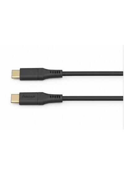 Urage Hama Flexible Charging Cable, USB-C - USB-C, 1.5 M, Silicone, Black