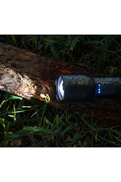 NO BRAND Lanternă LED puternică tactică reîncărcabilă 18650 Zoom USB-C 20W 80...