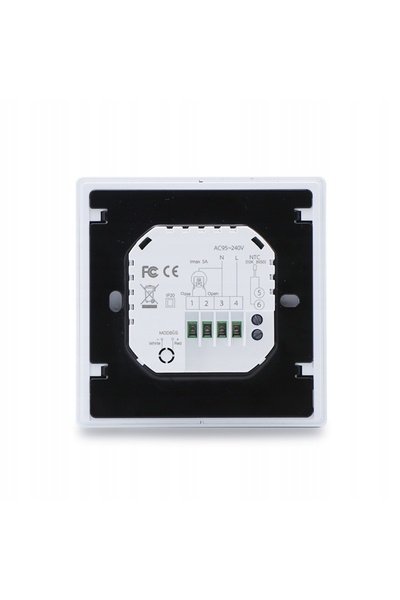 NO BRAND Termostat pentru centrală pe gaz Knob 5A Tuya LCD WiFi Negru