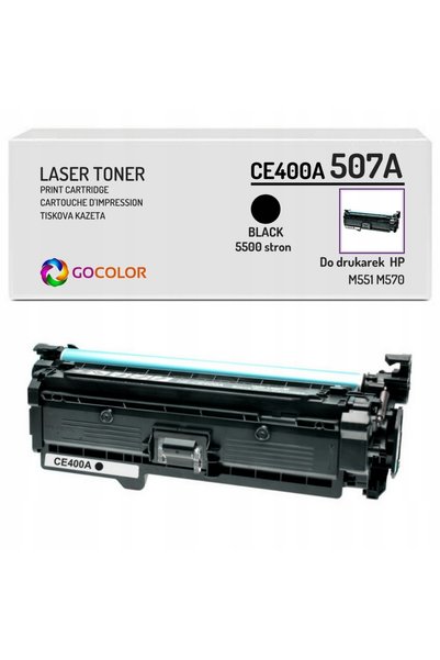 NO BRAND Nouă cartuș de toner 507A Ce400A pentru Hp Laserjet Pro 500 Color M5...
