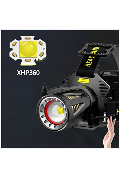 NO BRAND Lanterna Xhp360 Zoom 2000 Lm Reîncărcabilă USB pentru Bicicletă