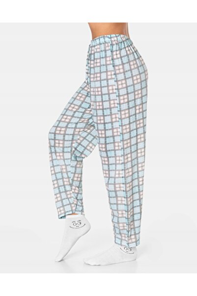 NO BRAND Pijama de bumbac subțire de damă, tricou cu mânecă lungă + pantaloni...