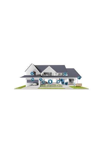 NO BRAND Kit 3 Camere de Exterior Eufy (2+1), 4K Wi-Fi IP67, Detecție AI, Alb...