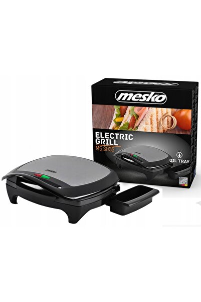 NO BRAND Grătar electric dietetic, prăjitor de pâine reclinabil 1280W MS3035