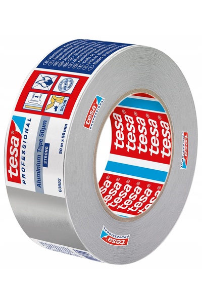 NO BRAND Bandă adezivă din aluminiu 50µm 50mm x 50mm Argintie Tesa