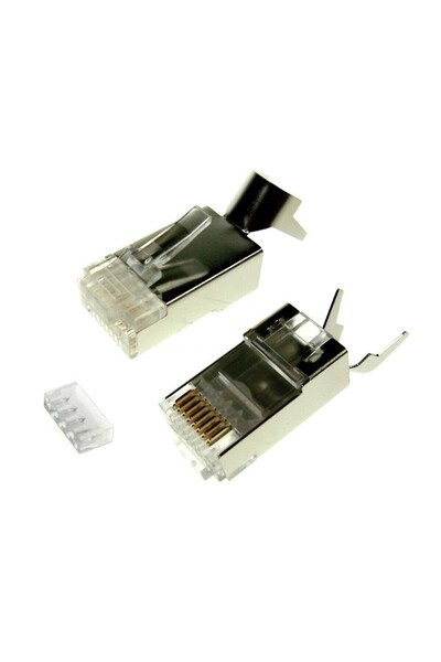 NO BRAND Mufă RJ45 Cat.7 - Categoria 7 - 10 bucăți