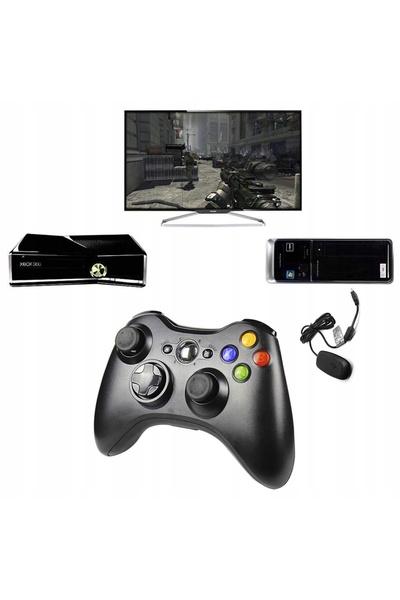 NO BRAND Gamepad wireless pentru Xbox 360 / Slim PC USB Dual Shock