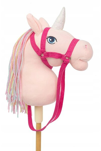 NO BRAND Elefun Cal de joacă pe băț, Roz deschis, Unicorn roz