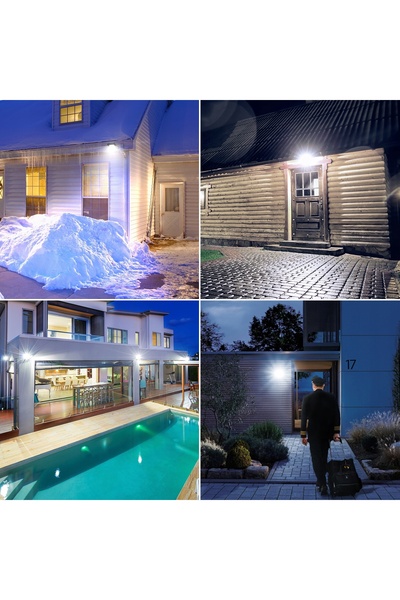 NO BRAND 20W 2000Lm 5000K IP65 Proiector LED, Proiector cu halogen cu senzor ...