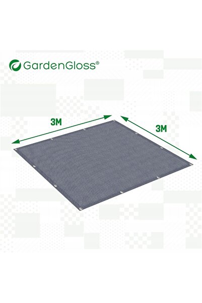 NO BRAND Cort 300X300 Rezistent pentru Camping, Set cu Sac de Ancorare pentru...
