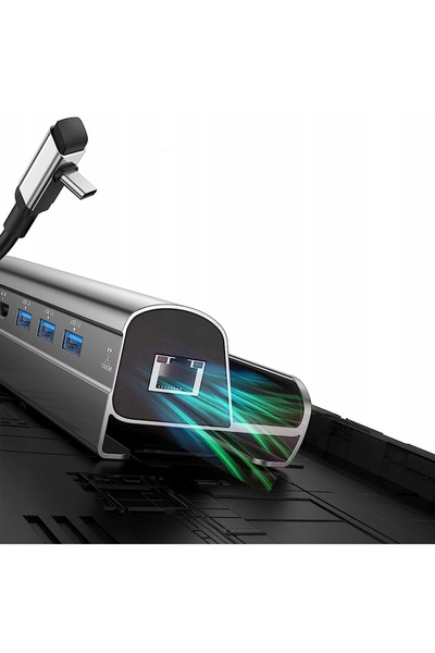 NO BRAND HUB STACȚIE USB-C pentru STEAM DECK ASUS ROG ALLY X SWITCH HDMI 4K 6...
