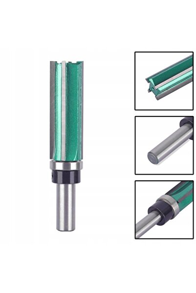 NO BRAND Freză cu 4 tăișuri, cu rulment, pentru lemn și MDF, 16x50, coadă 8mm