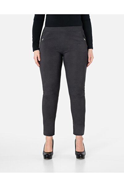 NO BRAND Pantaloni eleganți business casual de damă, croială slim, cu talie î...