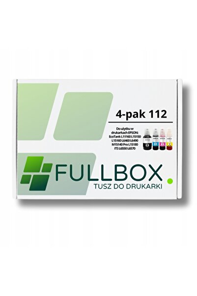 NO BRAND Pachet de 4 cerneală pentru Epson 112 T06C Ecotank L6460 L11160 L151...